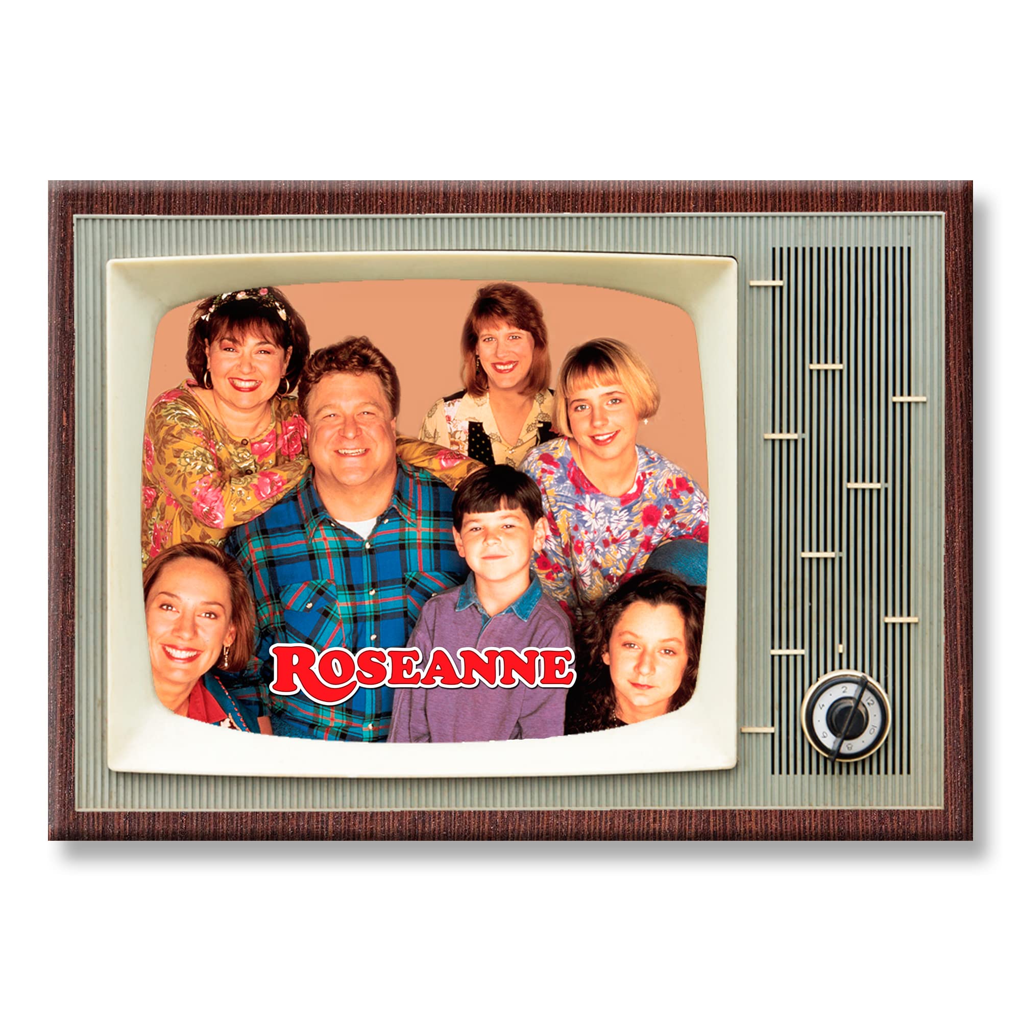 Roseanne TV Show Retro TV Design Fridge Magnet