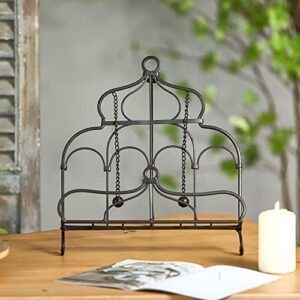 mocome metal recipe book stand clearance cookbook holder for kitchen (palace style)