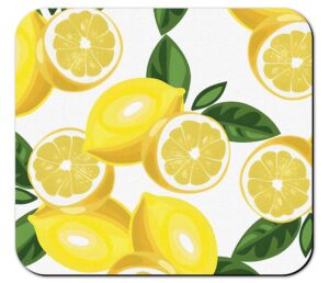 rubber dish drying mat for kitchen counter large lemon washable quick home coffee pad fit under sink,bar,utensils 16x18in