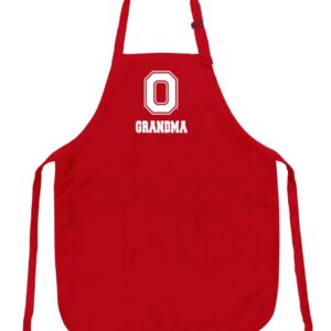 Broad Bay Ohio State Grandma Aprons DELUXE OSU Proud Grandmother Apron