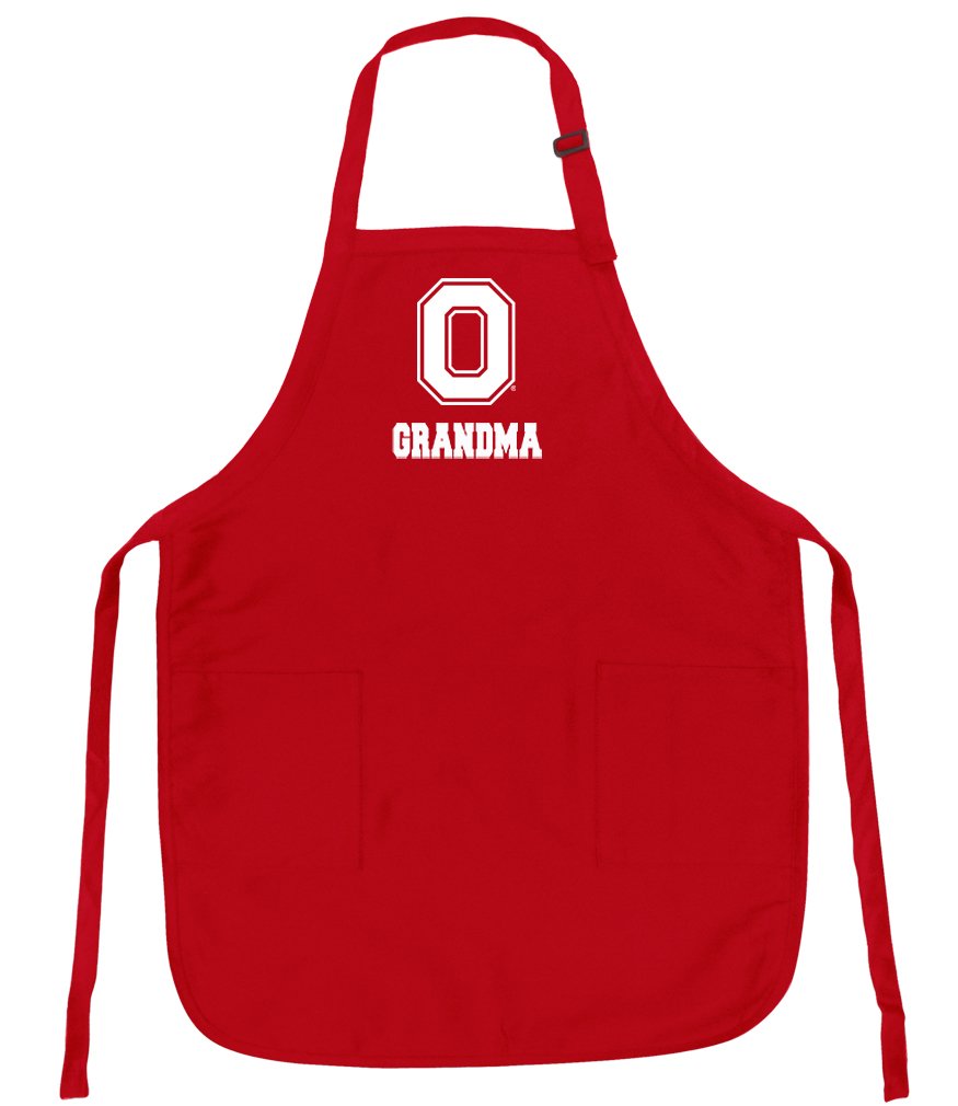 Broad Bay Ohio State Grandma Aprons DELUXE OSU Proud Grandmother Apron