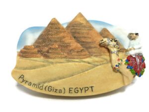 witnystore tiny giza pyramid complex, egypt africa tourist attractions resin refrigerator magnet traveler souvenir gifts memento decor 3d fridge magnets