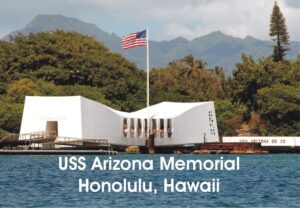 uss arizona memorial, honolulu, hawaii, islands, hi, us souvenir magnet 2 x 3 photo fridge magnet