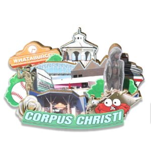 usa corpus christi magnet fridge magnet wooden 3d landmarks travel collectible souvenirs decoration handmade2