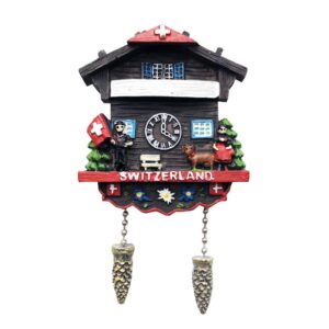 cuckoo clock switzerland 3d fridge magnet tourist souvenir gift home & kitchen decoration magnetic sticker switzerland refrigerator magnet collection