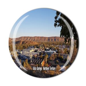 alice springs northern territory australia fridge magnet crystal tourist souvenir gift collection refrigerator magnetic sticker