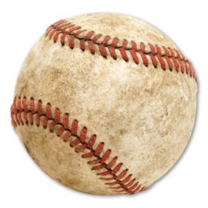 worn baseball magnet by magnet america is 5.6" x 5.75" made for vehicles and refrigerators