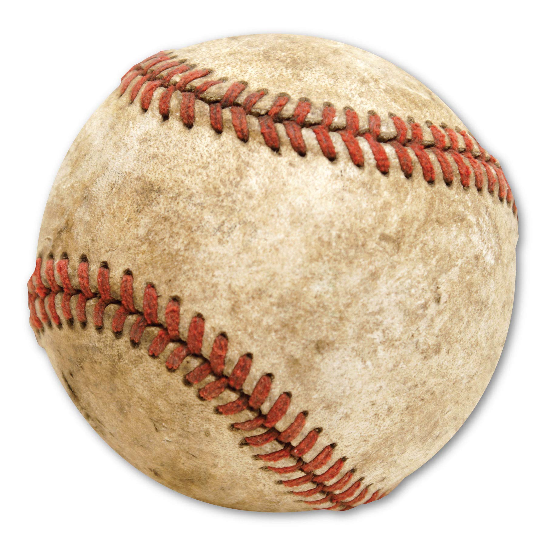 Worn Baseball Magnet by Magnet America is 5.6" x 5.75" Made for Vehicles and Refrigerators