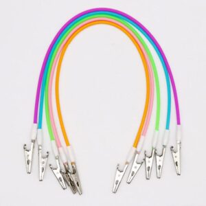 surewheels 5-piece dental bib clip holder set - colorful silicone clips for adult, kids, baby, napkins, and masks