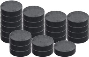 ram-pro 100-piece powerful magnetic full round ferrite solid magnet discs (3/4" x 1/4") – universal use on frigidaire’s, bulletin boards & arts-crafts projects, etc.