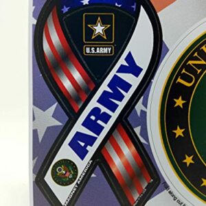 Magnet America's U.S. Army Emblem - Mini 2 in 1 Ribbon & Magnet
