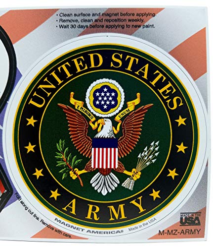 Magnet America's U.S. Army Emblem - Mini 2 in 1 Ribbon & Magnet