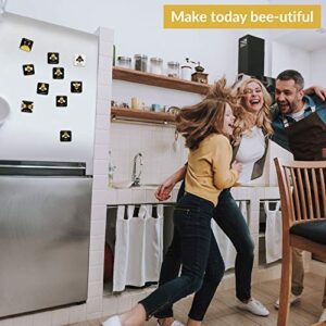 Tsoomi Magnets Motivational Bee Magnets: 10 Bee Themed Home, Office, or Kitchen Refrigerator Magnets with Colorful Insect Designs and Fun, Special Messages