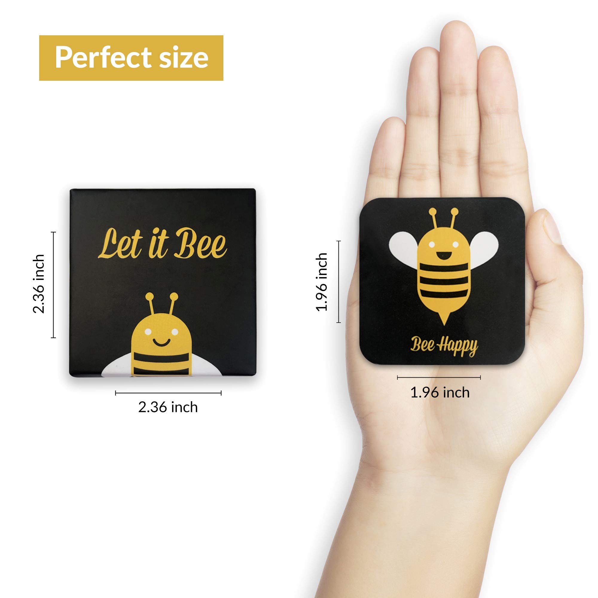 Tsoomi Magnets Motivational Bee Magnets: 10 Bee Themed Home, Office, or Kitchen Refrigerator Magnets with Colorful Insect Designs and Fun, Special Messages