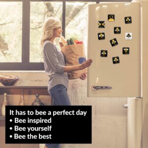 Tsoomi Magnets Motivational Bee Magnets: 10 Bee Themed Home, Office, or Kitchen Refrigerator Magnets with Colorful Insect Designs and Fun, Special Messages