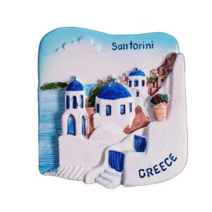 Santorini Greece 3D Fridge Magnet Tourist Souvenir Gift Home & Kitchen Decoration Magnetic Sticker Santorini Greece Refrigerator Magnet Collection