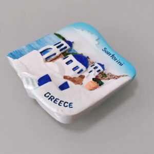 Santorini Greece 3D Fridge Magnet Tourist Souvenir Gift Home & Kitchen Decoration Magnetic Sticker Santorini Greece Refrigerator Magnet Collection