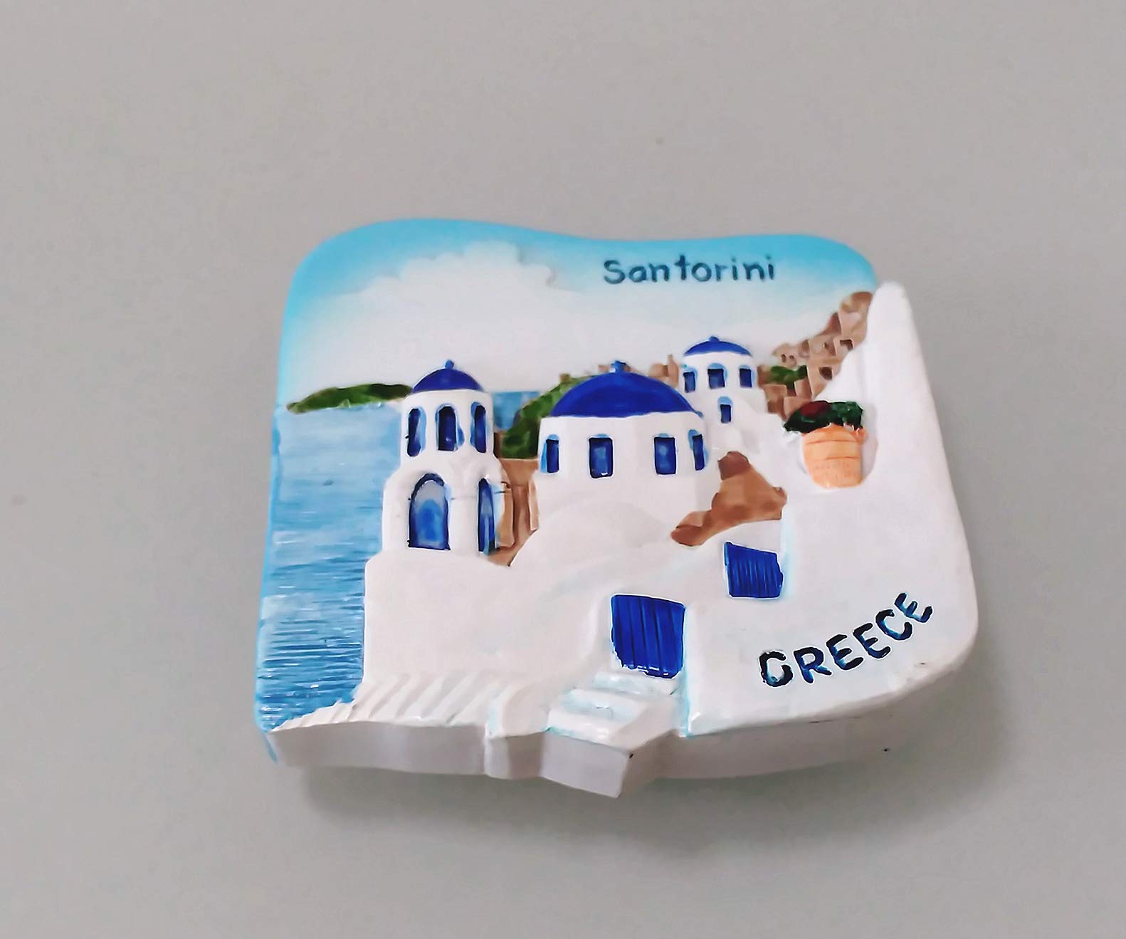 Santorini Greece 3D Fridge Magnet Tourist Souvenir Gift Home & Kitchen Decoration Magnetic Sticker Santorini Greece Refrigerator Magnet Collection