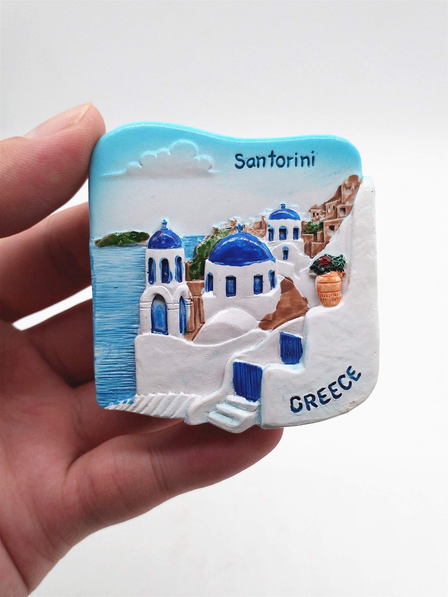 Santorini Greece 3D Fridge Magnet Tourist Souvenir Gift Home & Kitchen Decoration Magnetic Sticker Santorini Greece Refrigerator Magnet Collection