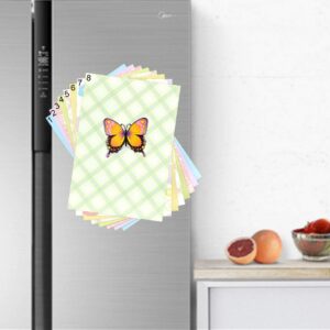 M MORCART Butterfly Magnets for Fridge Refrigerator Cute Magnets Suitable for Kitchen Locker Office Board Gifts for Kids Girl 6 pcs