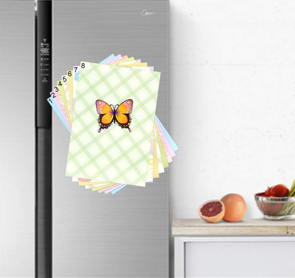 M MORCART Butterfly Magnets for Fridge Refrigerator Cute Magnets Suitable for Kitchen Locker Office Board Gifts for Kids Girl 6 pcs