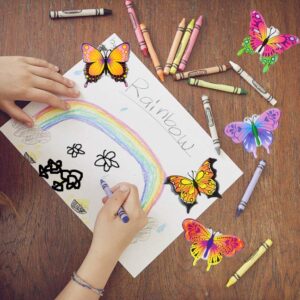 M MORCART Butterfly Magnets for Fridge Refrigerator Cute Magnets Suitable for Kitchen Locker Office Board Gifts for Kids Girl 6 pcs