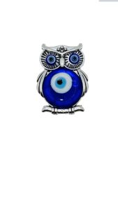luckboostium decorative magnets for refrigerator, cabinet locker, whiteboard - metal alloy charms collection - office and home decor - accessories for good sign & charm (owl)