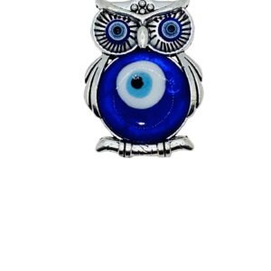 LUCKBOOSTIUM Decorative Magnets for Refrigerator, Cabinet Locker, Whiteboard - Metal Alloy Charms Collection - Office and Home Decor - Accessories for Good Sign & Charm (Owl)