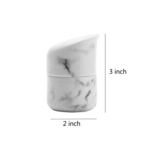 MASSJOY Nordic Creative Toothpick Holder Toothpick Box, Ceramic Home Living Room Cotton Swab Storage Tank, Marbled Toothpick Bucket.