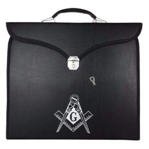 masonic regalia provincial full dress apron square compass g cases [multiple colors] (black)
