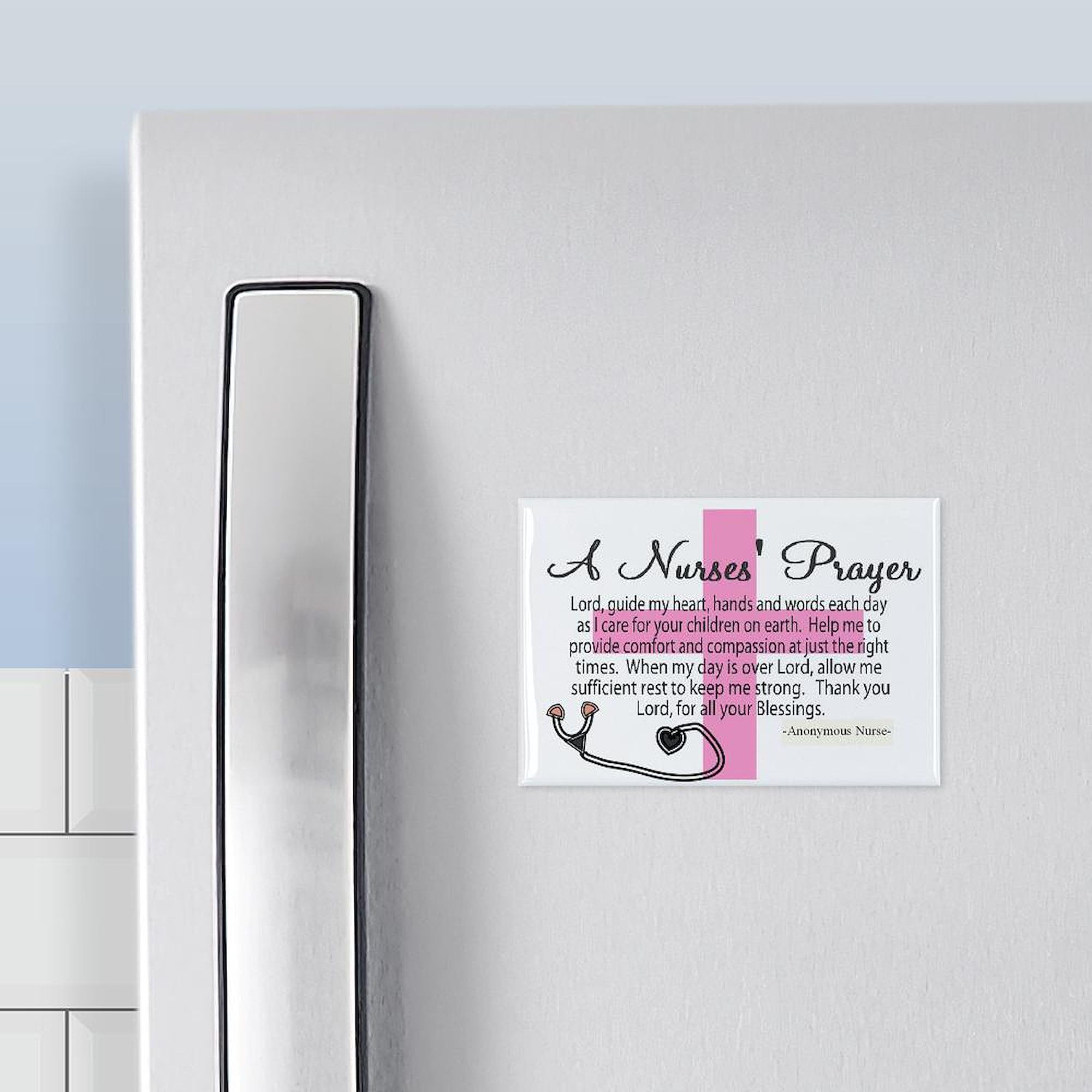 CafePress A Nurses Prayer Best Magnets Rectangle Magnet, 3"x2" Refrigerator Magnet