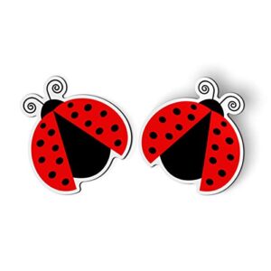 gt graphics express ladybugs set of 2-4" each magnets for car locker refrigerator