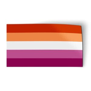 lesbian flag alternative pride lgbt support - flexible magnet - car fridge locker - 3"