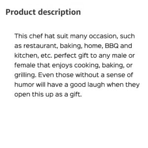 AGMDESIGN Let's Get Baked Funny Chef Hat, Funny Chef Wear, Adjustable Kitchen Cooking Hat for Men & Women White, Mother's Day/Father's Day/Birthday Gift for Him, Her, Mom, Dad, Friend