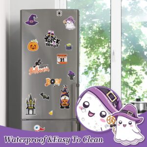 Whaline 16Pcs Halloween Refrigerator Magnets Cute Trick or Treat Decorative Fridge Magnetic Stickers Happy Halloween Garage Magnet for Fridge Car Metal Door Mailbox Locker Office Cabinets Decor