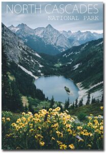 fridge magnet north cascades national park, washington fridge magnet size 2.5inch x 3.5inch, as pictures show, p0318