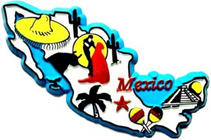 mexico 5 color fridge magnet