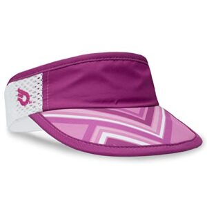 headsweats standard supercrush visor, zig zag amazonian purple, one size