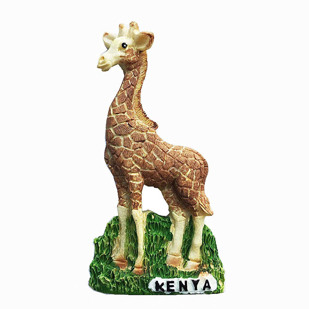 3D Animal Giraffe of Kenya Africa Fridge Magnet Travel Souvenir Gift Home Kitchen Decoration Magnetic Sticker Kenya Refrigerator Magnet Collection