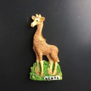 3D Animal Giraffe of Kenya Africa Fridge Magnet Travel Souvenir Gift Home Kitchen Decoration Magnetic Sticker Kenya Refrigerator Magnet Collection