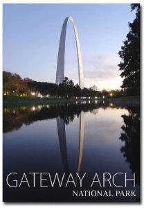 refrigerator magnet gateway arch national park st. louis, missouri travel refrigerator magnet size 2.5*3.5inches,multicolor travel1296