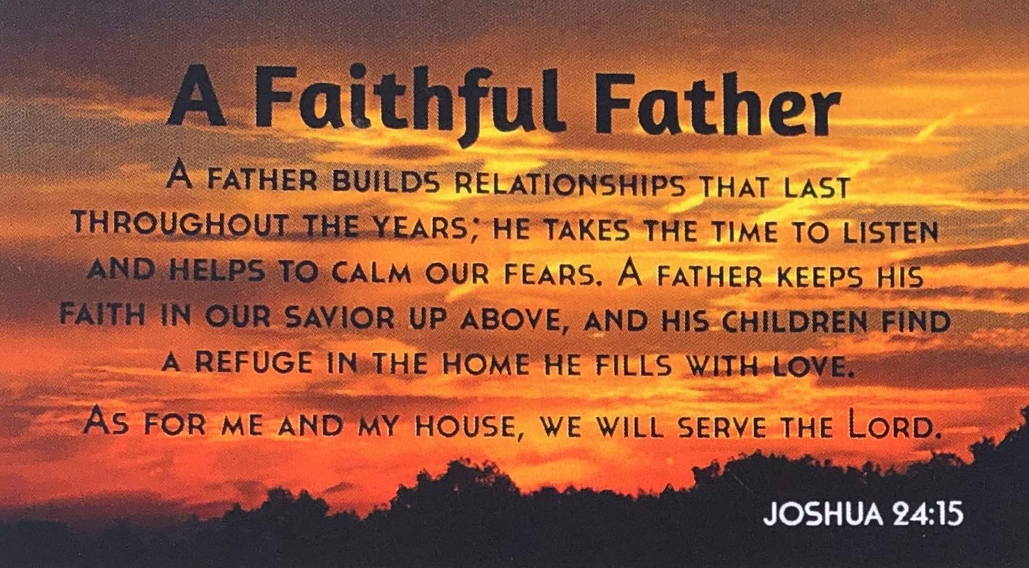 Biblebanz Father's Day Bible Verse Faithful Father Magnets for Dad (10 Count)