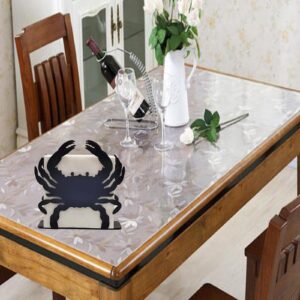 Napkin Holder, Crab Design Metal Freestanding Tissue Dispenser Organizer,Sealife Modern Dining Table Décor, Iron Tabletop Paper Napkin Holder Stand for Home Kitchen Restaurant