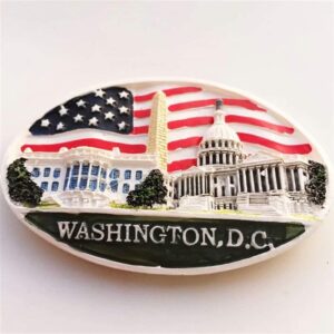 Washington D.C. USA America Fridge Magnets Funny 3D Resin Magnet for Refrigerator Travel Souvenir Gifts Home Kitchen Decoration Magnets Sticker Crafts