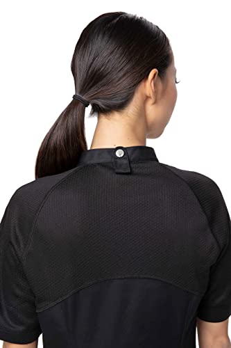 Chef Works Women's Varkala Chef Coat, Black, Large