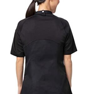 Chef Works Women's Varkala Chef Coat, Black, Large