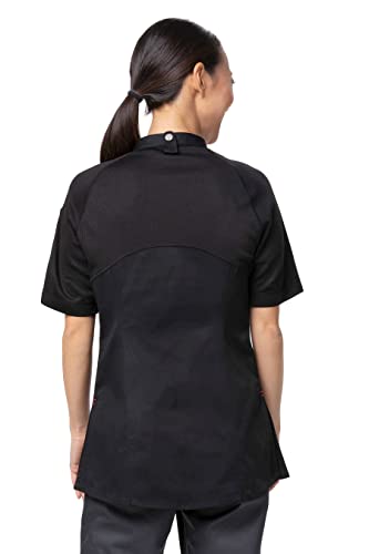 Chef Works Women's Varkala Chef Coat, Black, Large