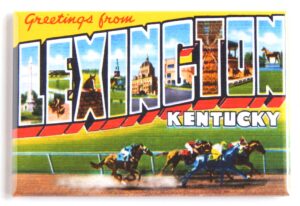 greetings from lexington kentucky fridge magnet (1.75 x 2.75 inches) style b