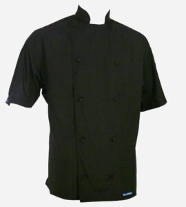 lot of 2 6x black chef jacket short sleeve super lightweight xxl