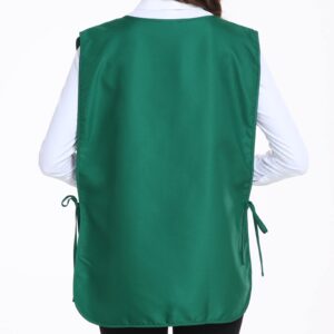 Xeoxarel Unisex Cobbler Apron with 3 Pockets Vest, Universal Apron for Women or Men Wine Red